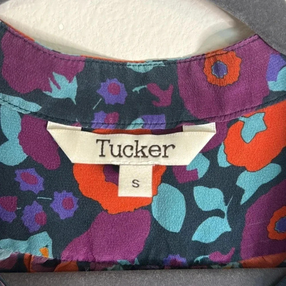 Tucker Floral Shirt Dress Size Small - Picture 2 of 7